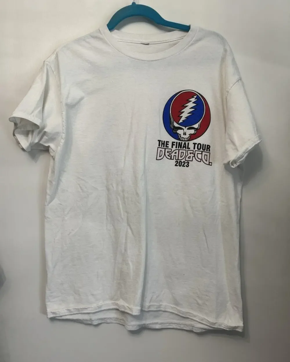 Dead and Company The Final Tour 2023 Gildan White T-Shirt XL Last Rose of Summer